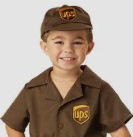 UPS Delivery Man Costume for Boys