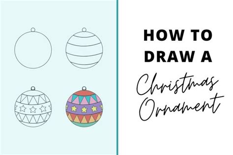 How to Draw a Christmas Ornament - Bullet Journal Monthly