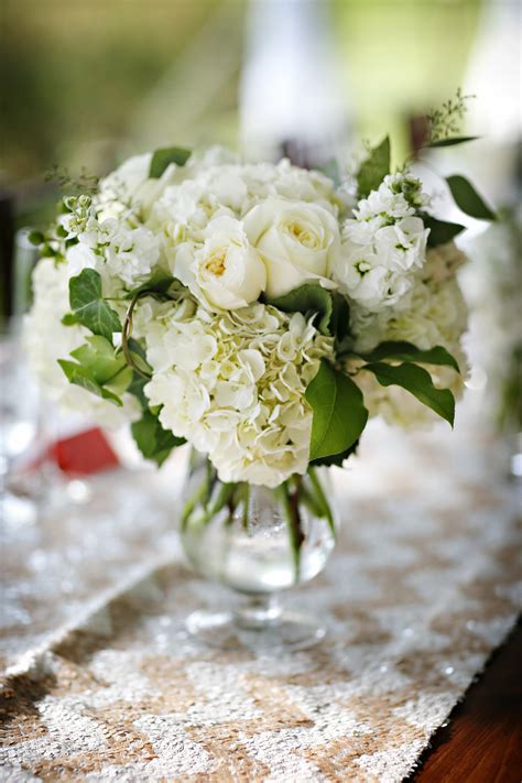 White Floral Centerpieces