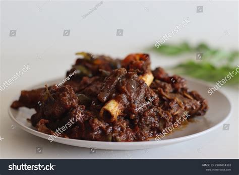 Mutton Roast Spicy Mutton Roast Prepared Stock Photo 2206014303 ...