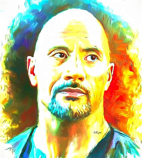 Dwayne-Johnson - the rock Painting by Nenad Vasic - Fine Art America