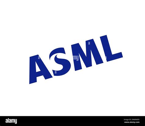 ASML Holding, rotated logo, white background Stock Photo - Alamy