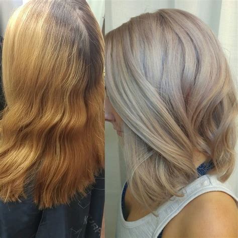 Opal before and after hair. Blonde pastel hair. Color correction. Denver salon. Www ...