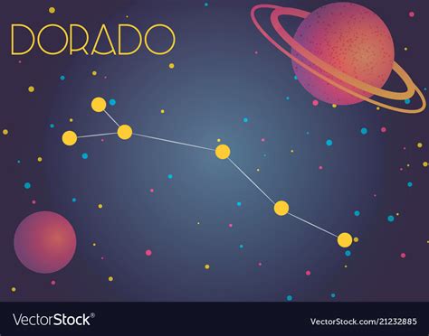 Constellation dorado Royalty Free Vector Image