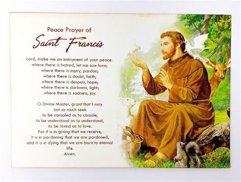 Beautiful St. Francis of Assisi Prayer Cards, Saint Francis, St. Francis of Assisi, Prayer Cards ...