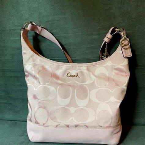 Coach Signature Duffle Shoulder Bag Light Pink/Pink F… - Gem