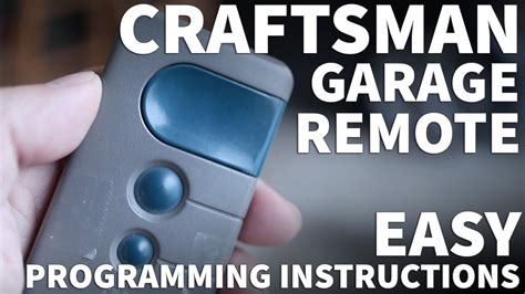 Craftsman Garage Door Opener Programming | Dandk Organizer