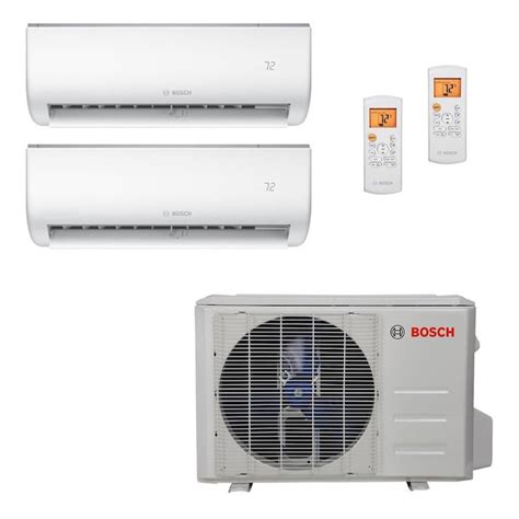 Bosch 27000-BTU 1050-sq ft Dual Ductless Mini Split Air Conditioner ...