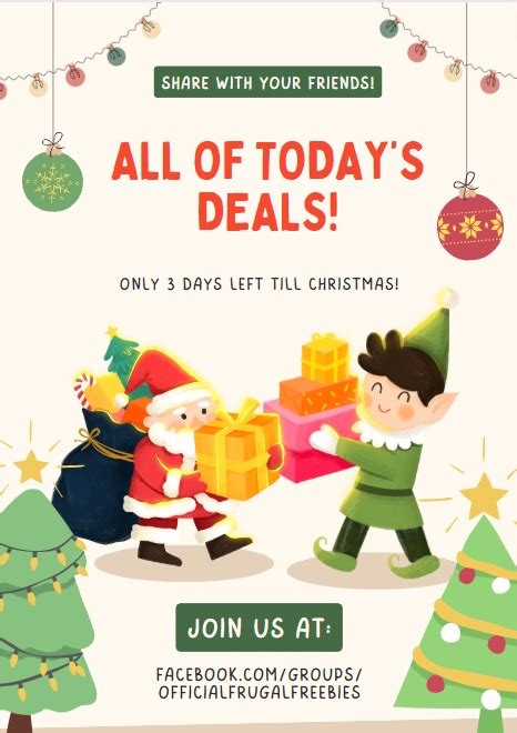 Frugal Freebies: December 22nd Deals - All In One Place!