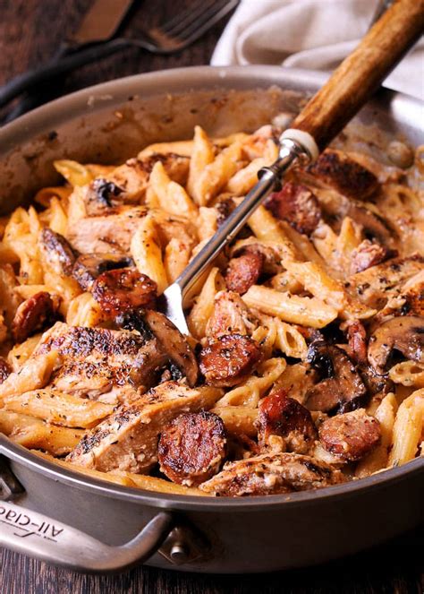 Creamy Cajun Chicken Pasta with Smoked Sausage