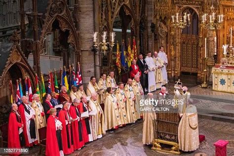 The Archbishop of Canterbury Justin Welby places the St Edward's ...