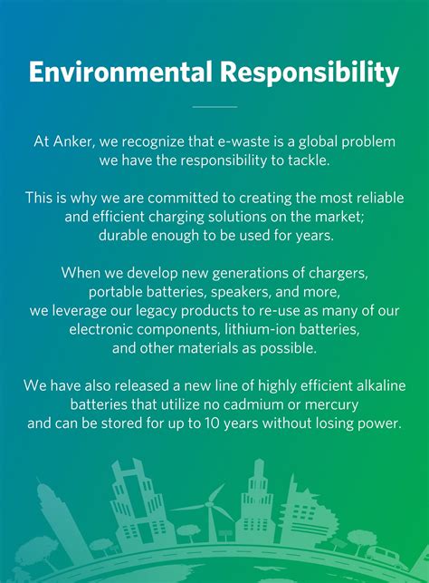 Environmental Responsibility - Anker