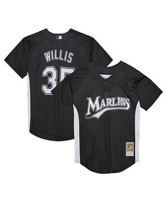 Mitchell Ness Men's Dontrelle Willis Black Florida Marlins Cooperstown ...