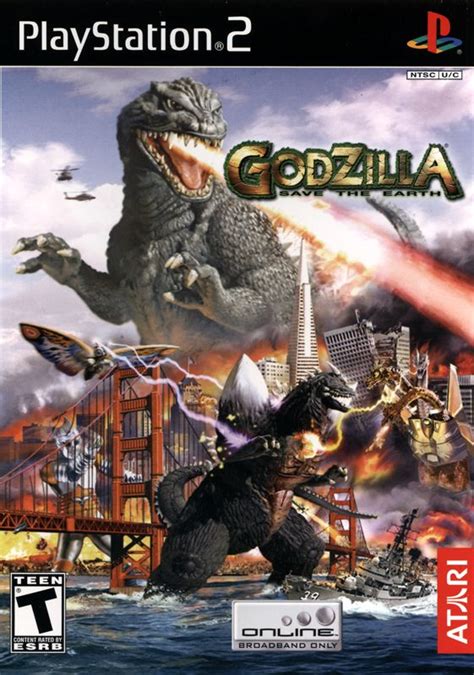 Godzilla: Save the Earth (2004) PlayStation 2 box cover art - MobyGames