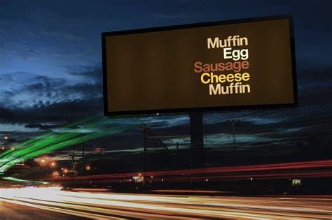 McDonald's billboard advertising / Leo Burnett London | Mcdonalds, Minneapolis design, Sausage ...