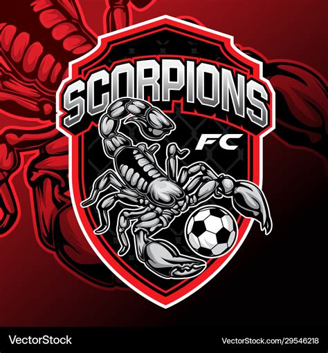 Scorpions Mascot Logo Soccer Football Drawing Logo | My XXX Hot Girl