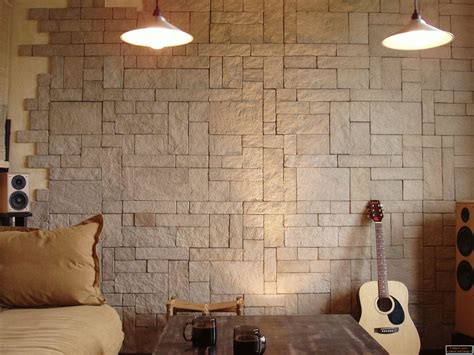 Piedra artificial en el interior - 50 fotos de ideas