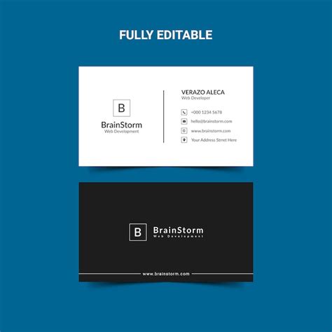 Premium PSD | Minimalist Business Card template