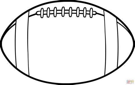 American Football Ball coloring page | Free Printable Coloring Pages