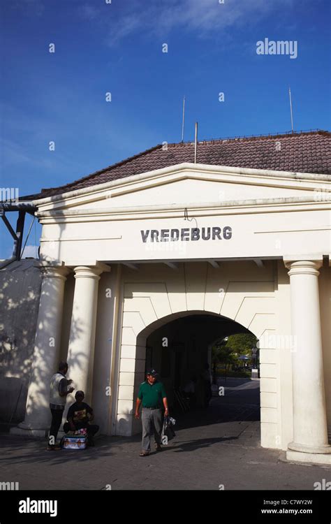 Entrance of Dutch fort of Benteng Vredeburg, Yogyakarta, Java, Indonesia Stock Photo - Alamy