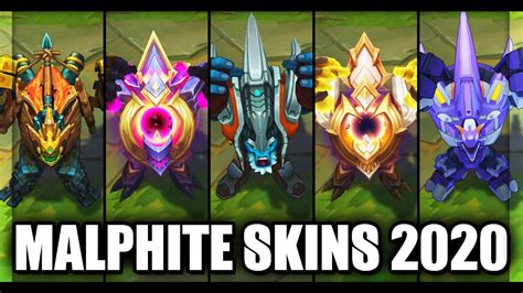 All Malphite Skins Spotlight 2020 (League of Legends) - YouTube