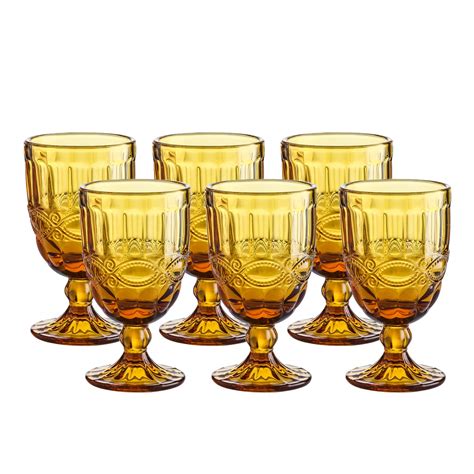 104-Vintage-Glass Colored Goblets – Party Rentals NYC | New York Party Rentals LLC