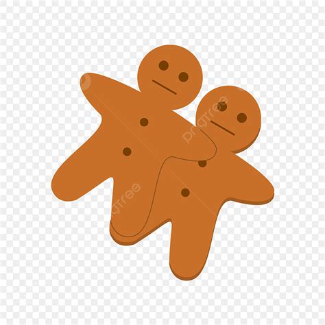 Gingerbread Clipart PNG Images, Two Gingerbreads Vector Design, Two, Gingerbread, Background PNG ...