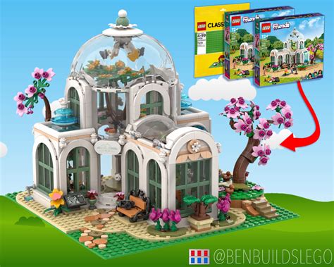 LEGO MOC Modular Botanical Garden (Friends set 41757) by benbuildslego | Rebrickable - Build ...