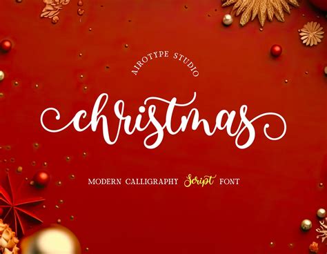 Christmas Script Font, Handwritten Font, Tail Font, Swash Font, Thin Font, Cursive Font, Wedding ...