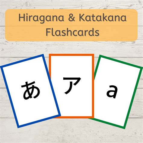 Hiragana Katakana and Romaji Flashcards – Konichiwa Prints