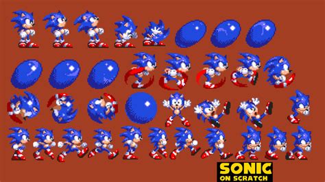 Sonic Scratch 2021 Sonic Sprites by kakeaaron on DeviantArt