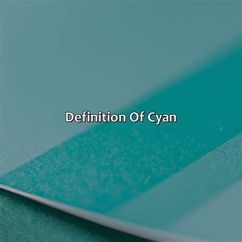 What Color Is Cyan - colorscombo.com