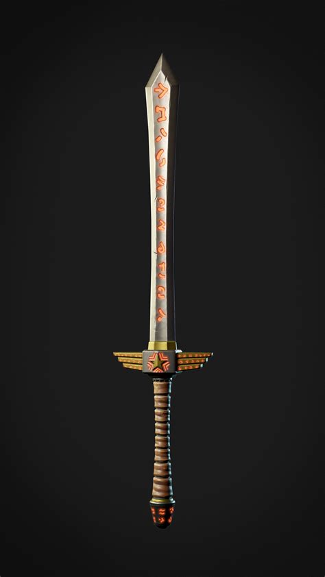 ArtStation - Fantasy two handed sword | Game Assets