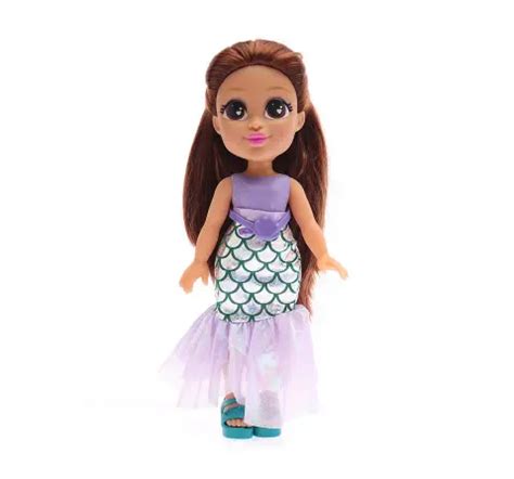 Li'l Diva Mermaid Marina 13" Doll For Kids of Age 2Y+, Multicolour