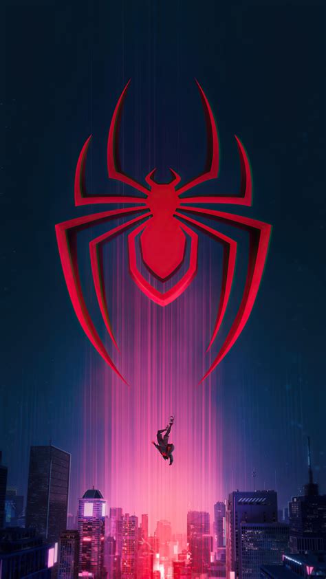 2160x3840 Spider Man Miles Morales Logo Sony Xperia X,XZ,Z5 Premium ,HD 4k Wallpapers,Images ...