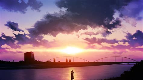 Anime Sky Sunset Wallpapers - Wallpaper Cave