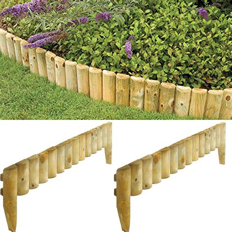 Wooden 9″ Garden Border Fence, Edging 2 Pack – Pure Garden Buildings