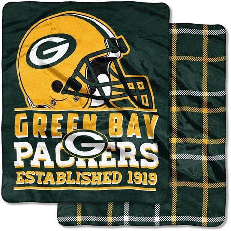 Green Bay Packers Home Field Cloud Double-Sided Throw Blanket | Green ...