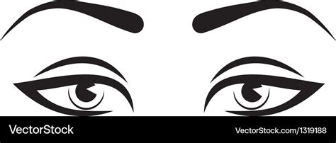 Woman eyes Royalty Free Vector Image - VectorStock