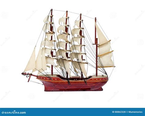 Barque Ship Gift Craft Model Wooden Stock Photo - Image of ancient, cruise: 80862328