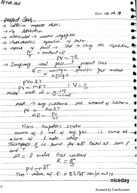 SOLUTION: Thermodynamics perfect gases complete notes with examples and ...