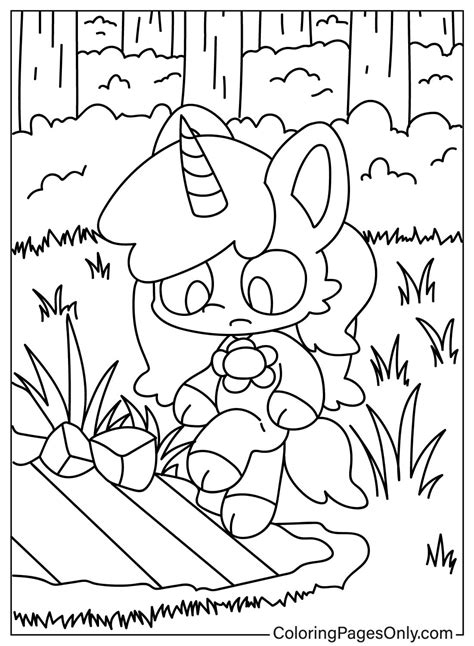 CraftyCorn Free Coloring Page - Free Printable Coloring Pages