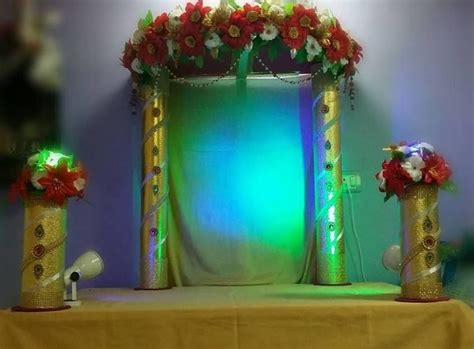 Gauri Ganpati Decoration Ideas At Home Youtube