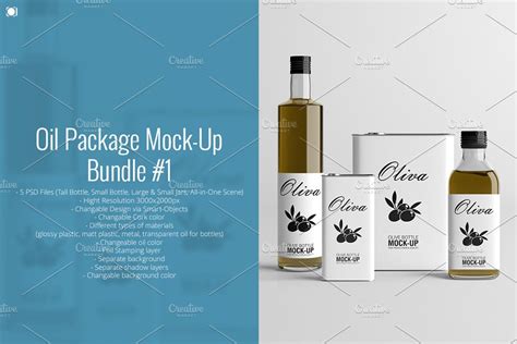 120+ Best Oil Bottle Mockup Templates | Graphic Design Resources