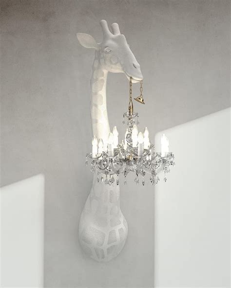 You Can Now Buy Life-Sized Giraffe Lights for Your Home That Hold Chandeliers in Their Mouths ...