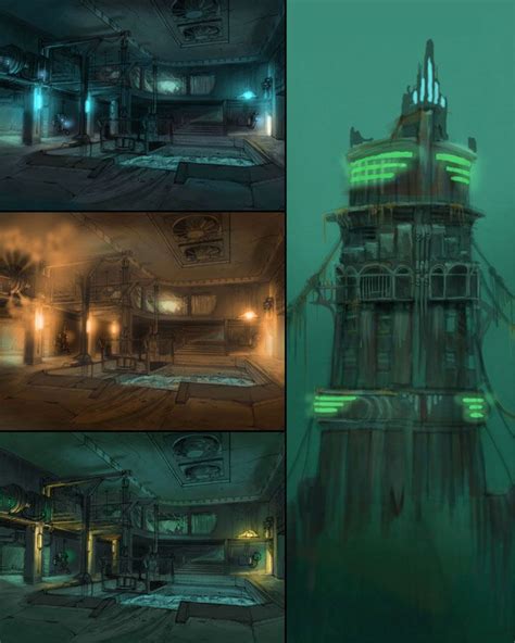 Environment Concepts - Characters & Art - BioShock | Bioshock art, Environment concept art, Game ...