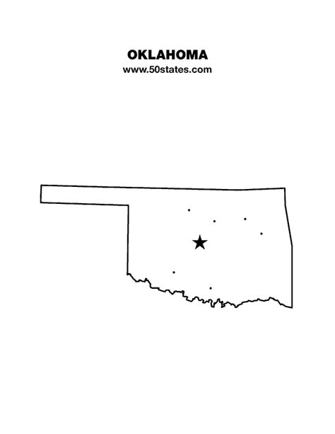 Oklahoma Map – 50states