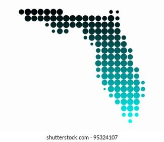 Map Florida Stock Vector (Royalty Free) 151146068 | Shutterstock