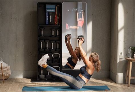 The high-tech fitness mirrors that aim to get you exercising more - BBC ...