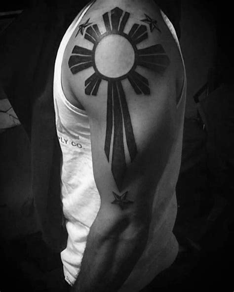 50 Filipino Sun Tattoo Designs For Men - Tribal Ink Ideas